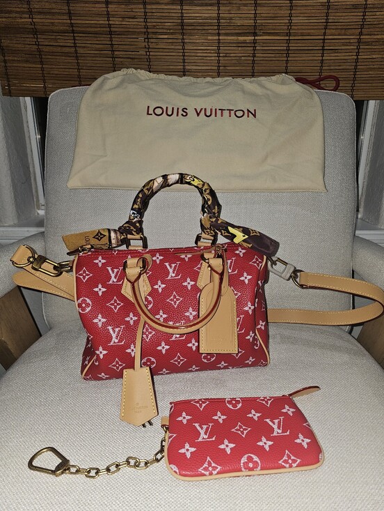 Handbags - BEAUTIFUL RED P9 SOFT SPEEDY 25 BAG ❤️
